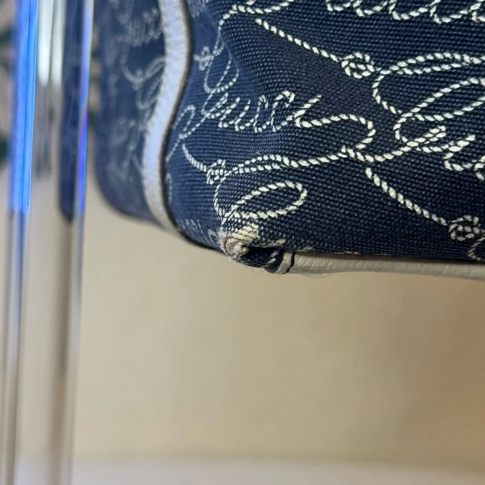 Gucci Navy and Cream Shoulder Bag - Picture 8 of 13